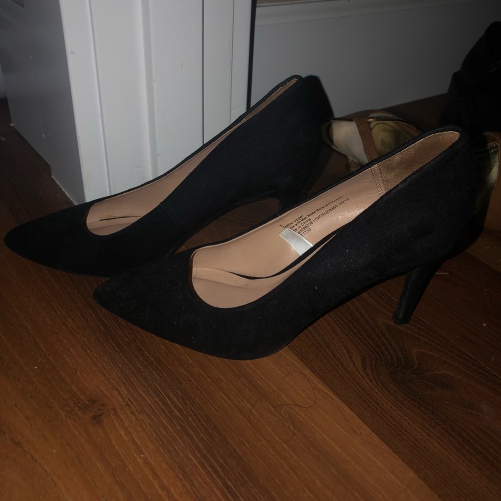 Black Velvet Stiletto Heels